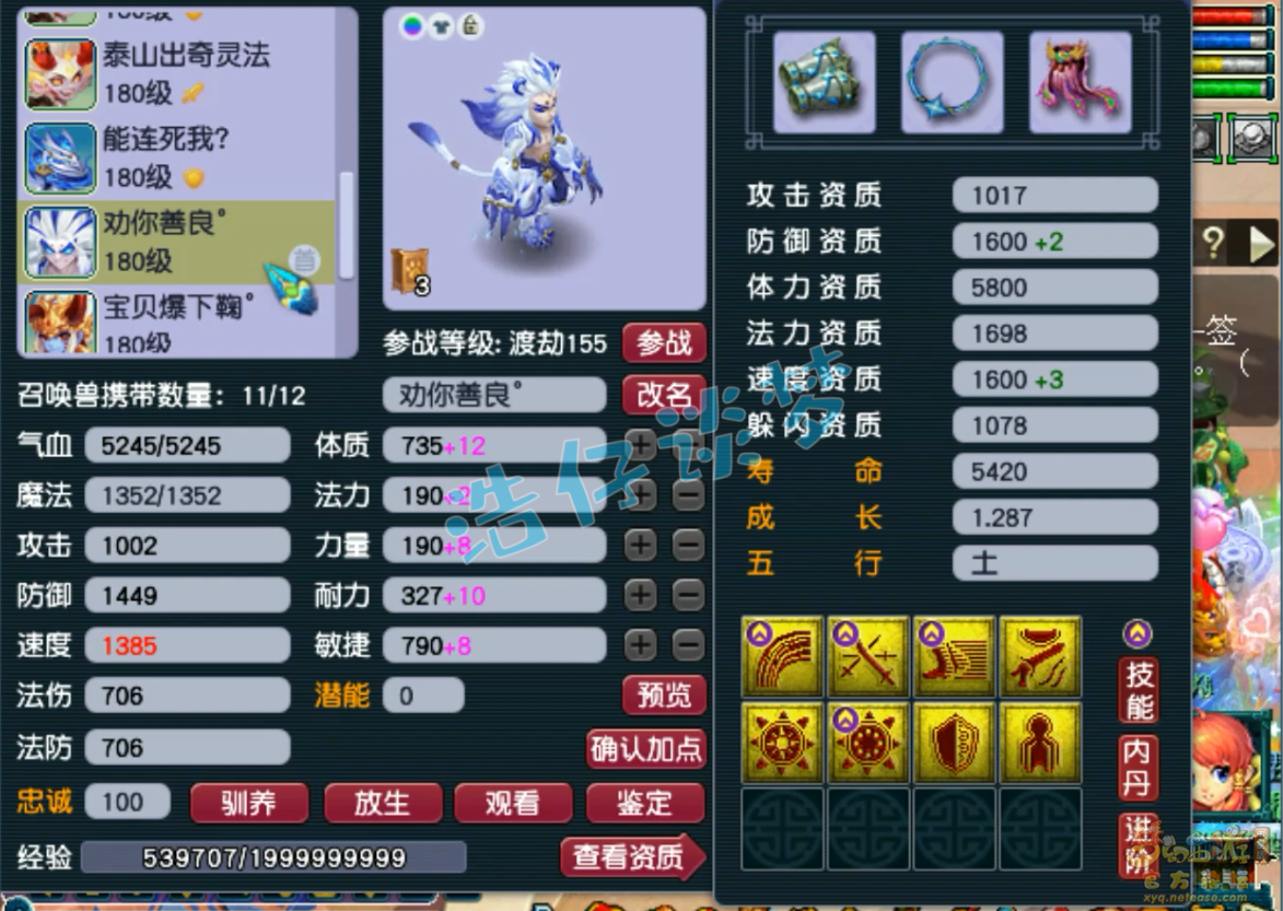 梦幻西游175级凌波城三攻装备展示图