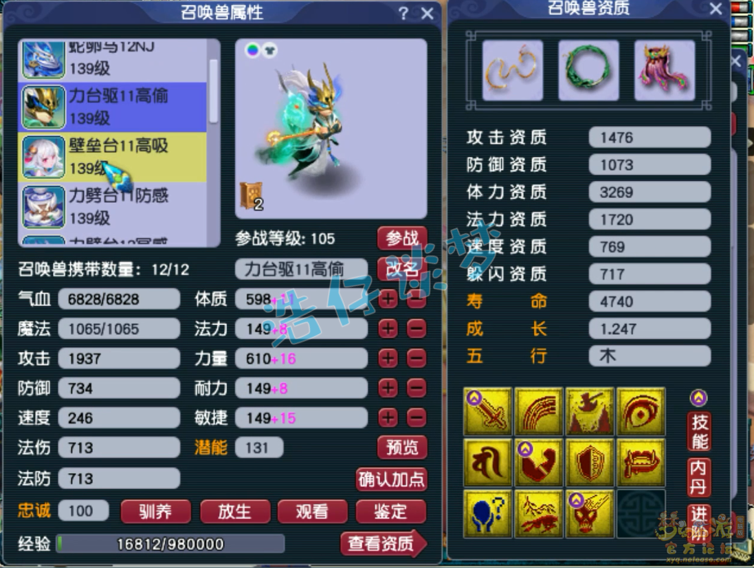 梦幻西游129级神木木装备展示图