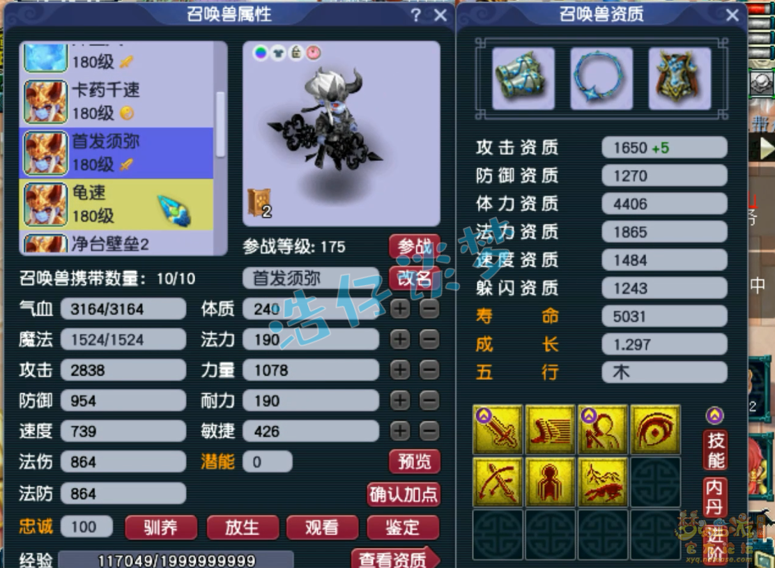 梦幻西游175级帮战龙宫装备展示图