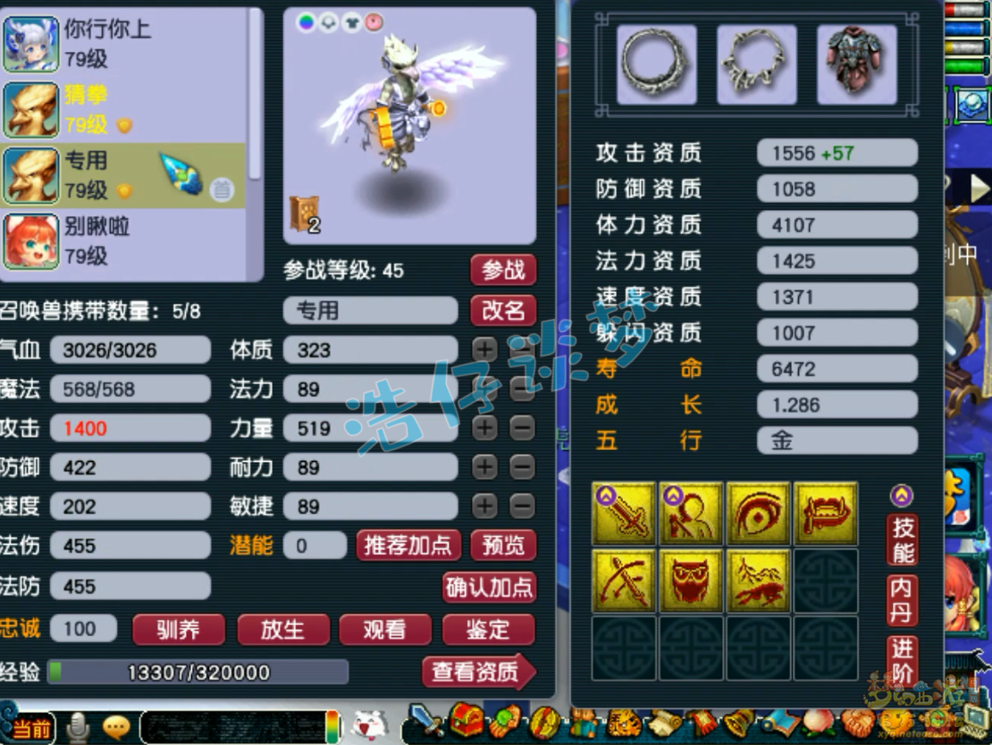 梦幻西游69方寸山装备展示图