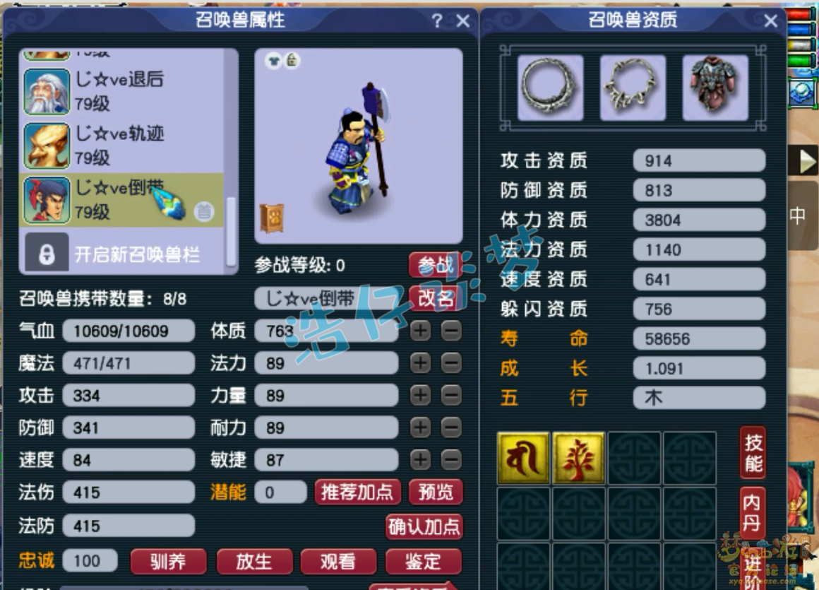 梦幻西游69级无底洞装备展示图