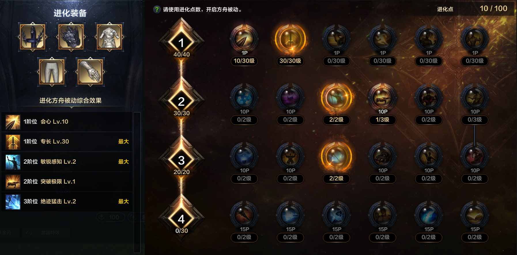 命运方舟银月刀锋弥留之息职业特性加点攻略