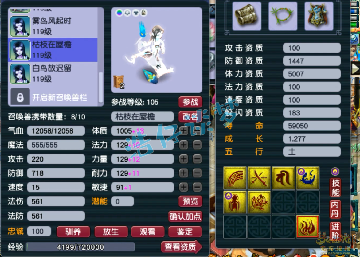 梦幻西游109女儿村装备展示图