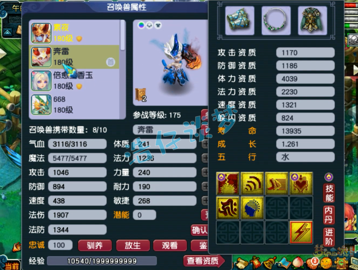 梦幻西游175级任务神木林装备展示图