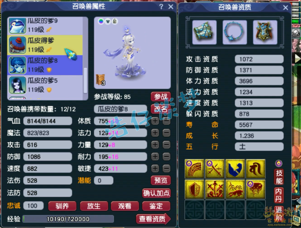 梦幻西游方寸山109级装备展示图