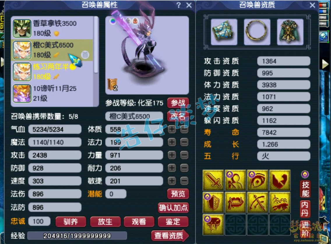 梦幻西游175级神木林任务装备展示图