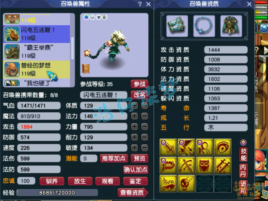 梦幻西游109力化生装备展示图