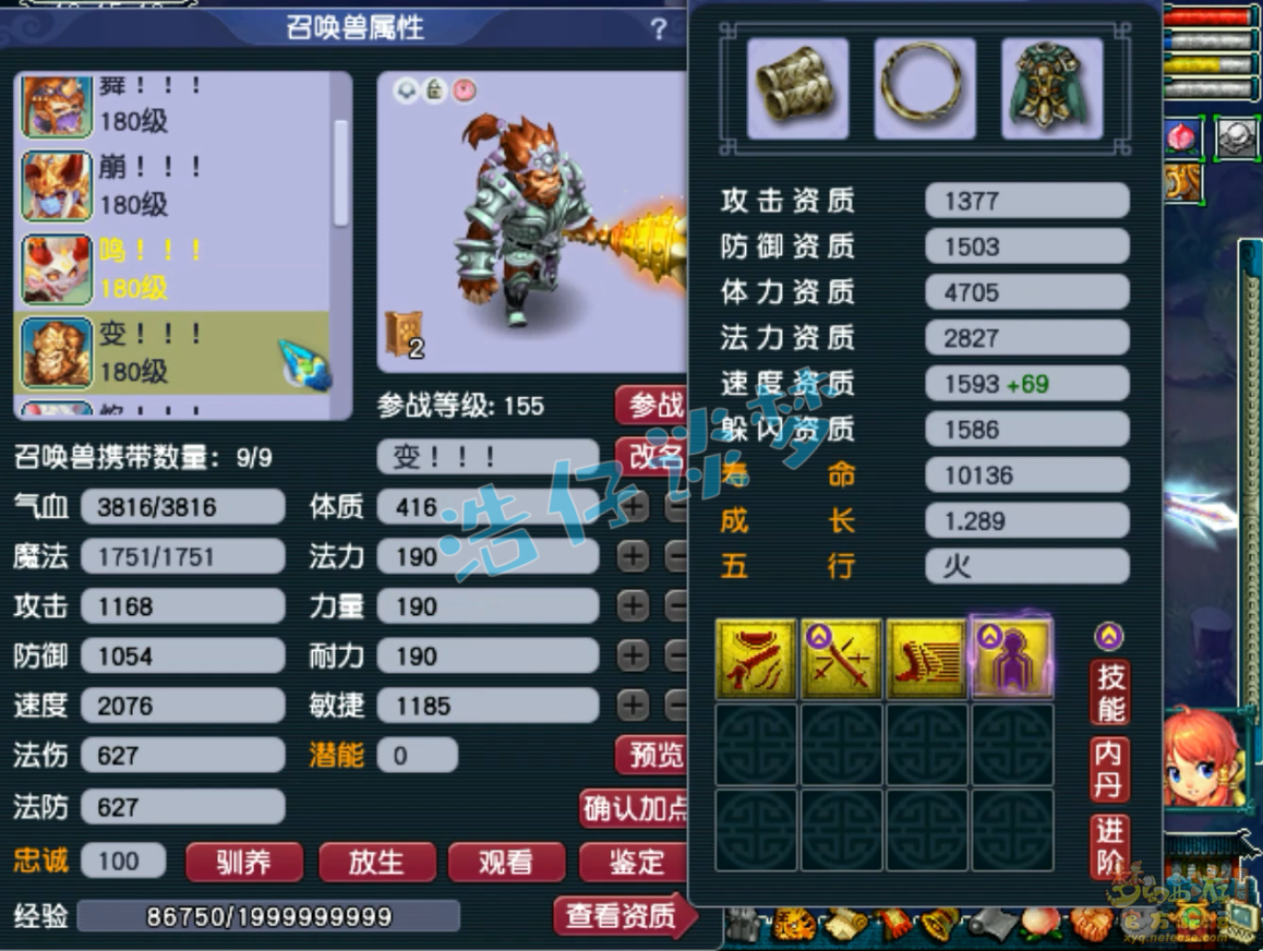 梦幻西游175级三攻狮驼岭装备展示图