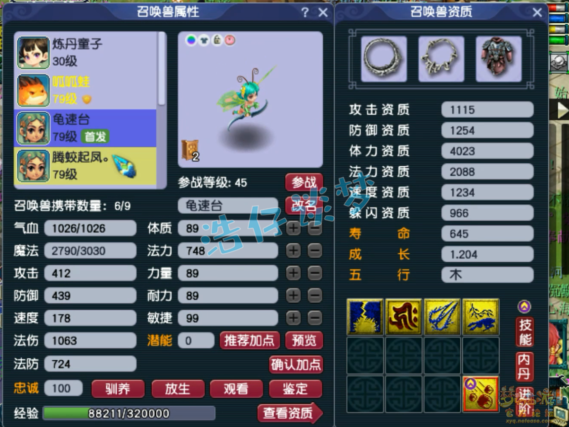 梦幻西游69级平民化生寺任务装备展示图