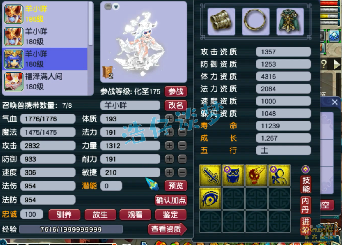 梦幻西游175级竞速任务神木林装备展示图