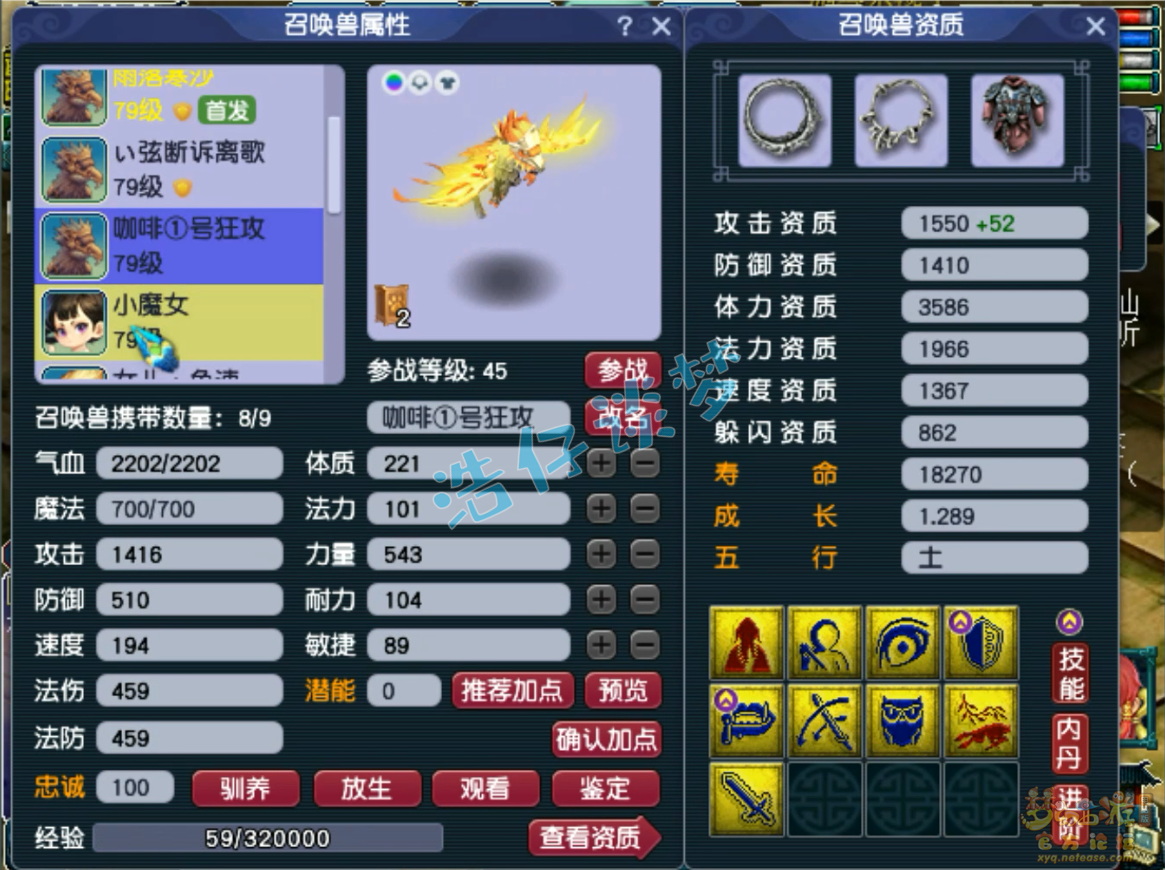 梦幻西游70级女儿村装备展示图