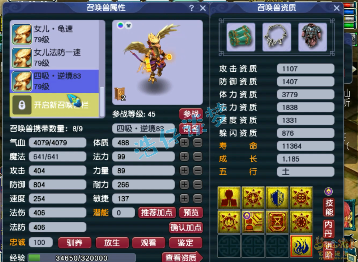 梦幻西游70级女儿村装备展示图