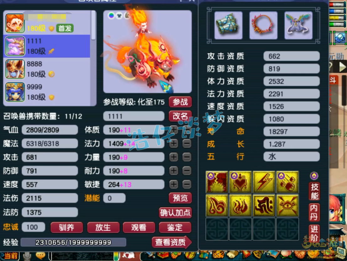 梦幻西游大唐服战装备175级展示图