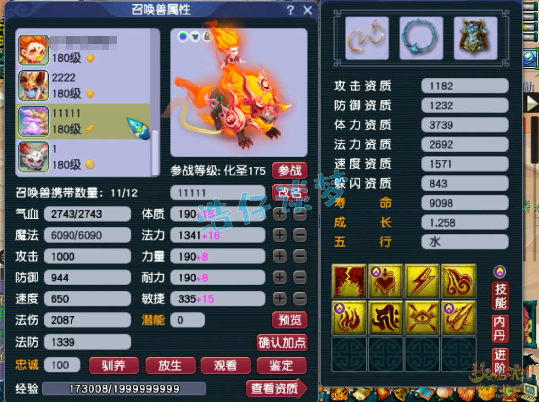 梦幻西游大唐服战装备175级展示图