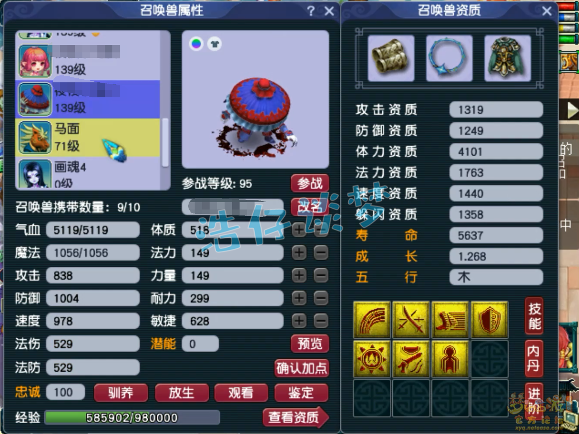 梦幻西游129莲台普陀山装备展示图