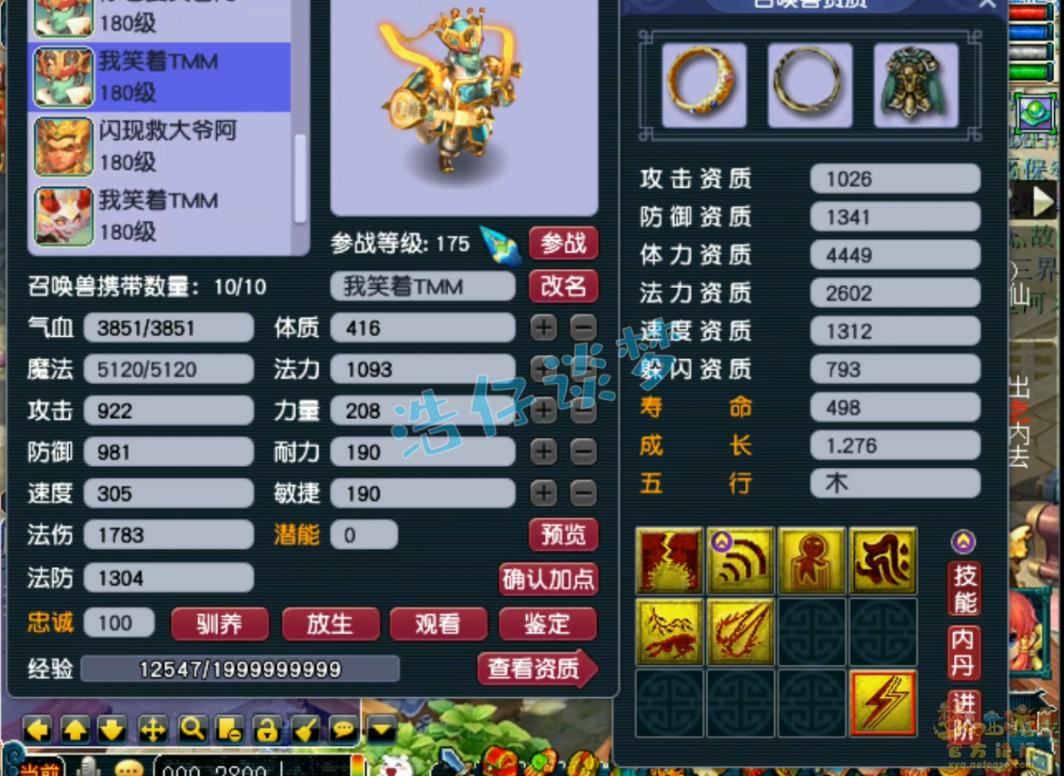 梦幻西游175级地府PK装备展示图