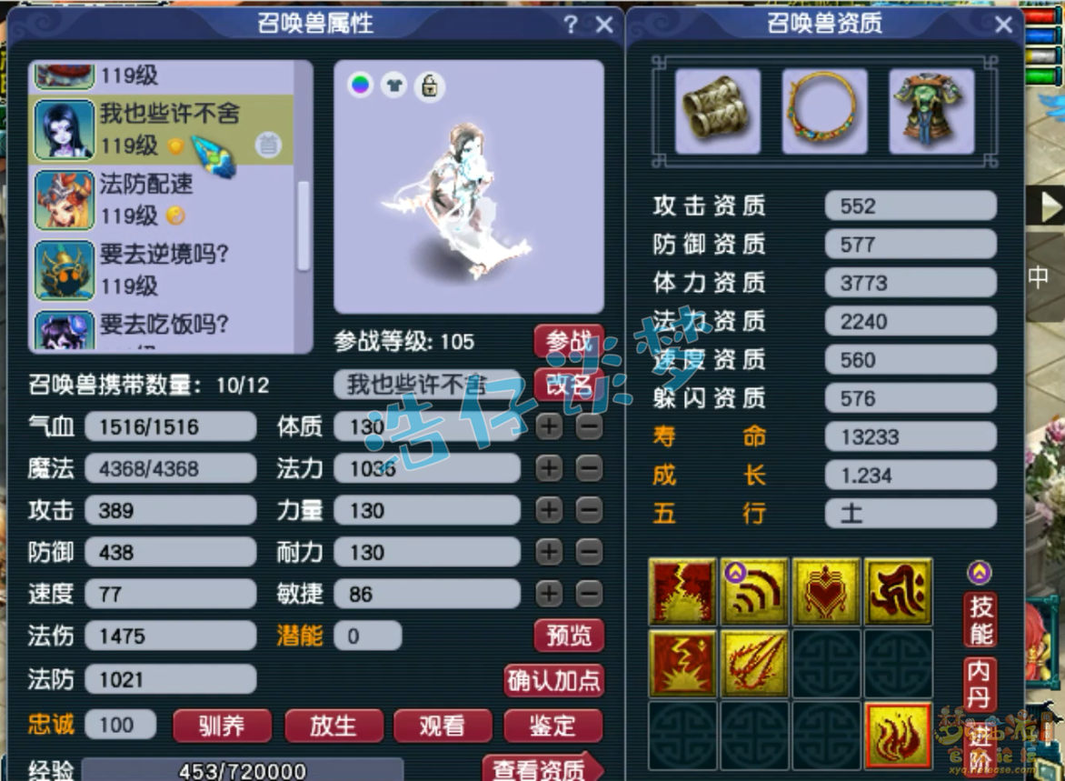 梦幻西游109级卡速方寸山装备展示图