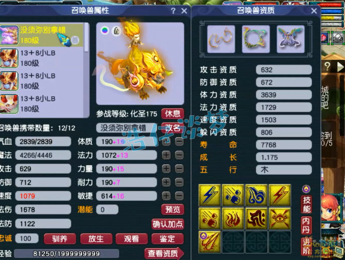 梦幻西游175级服战凌波城装备展示图