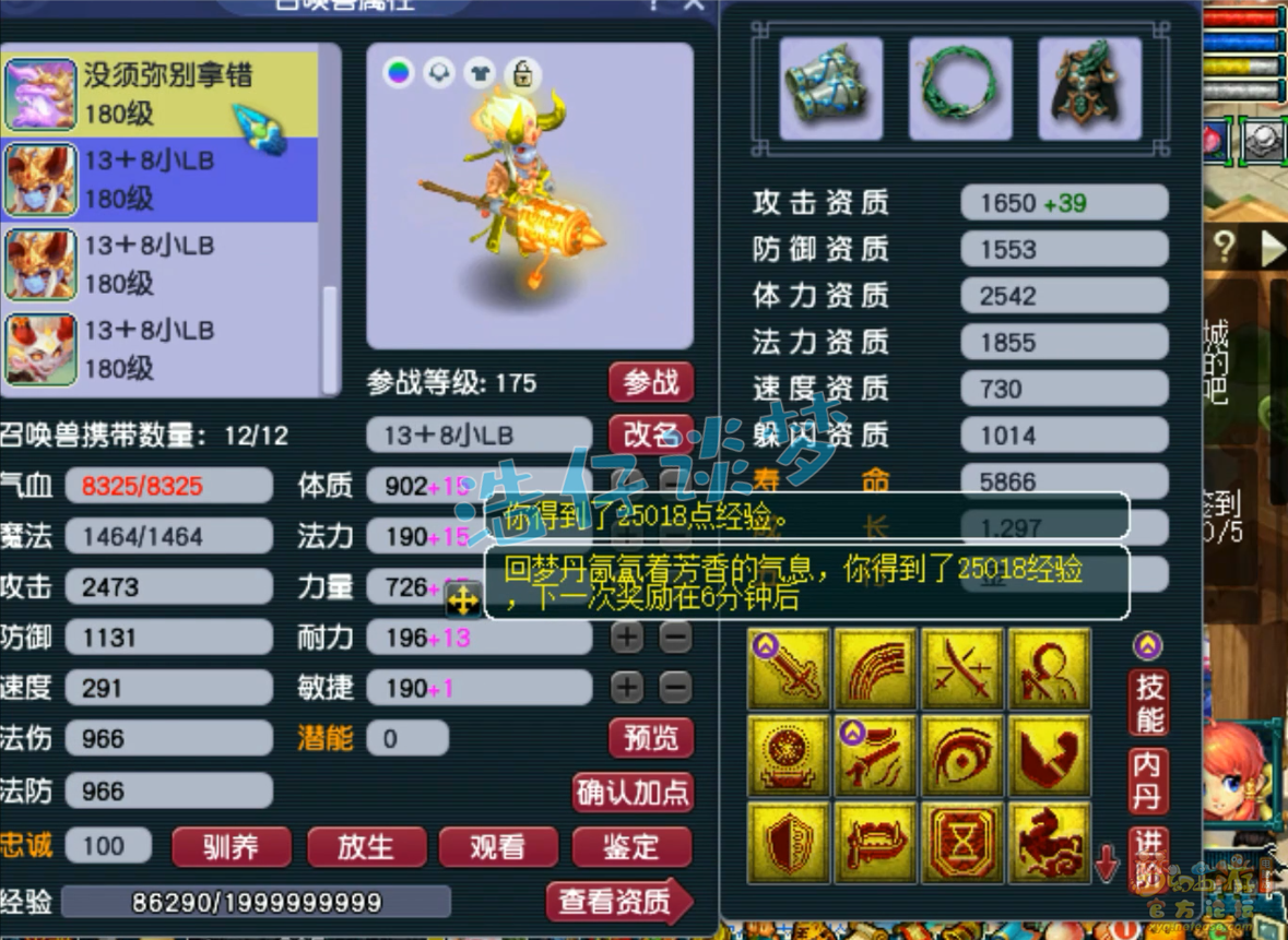 梦幻西游175级服战凌波城装备展示图