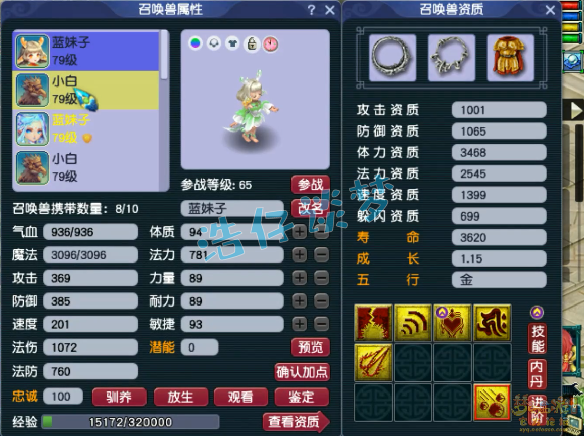 梦幻西游69级天宫任务装备展示图