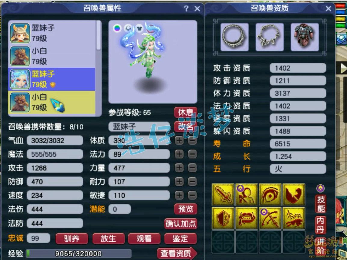 梦幻西游69级天宫任务装备展示图