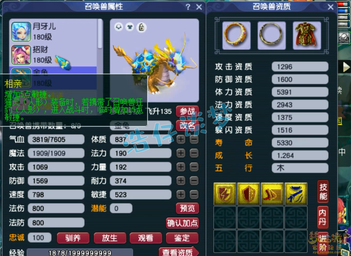 梦幻西游175级力女儿村任务装备展示图