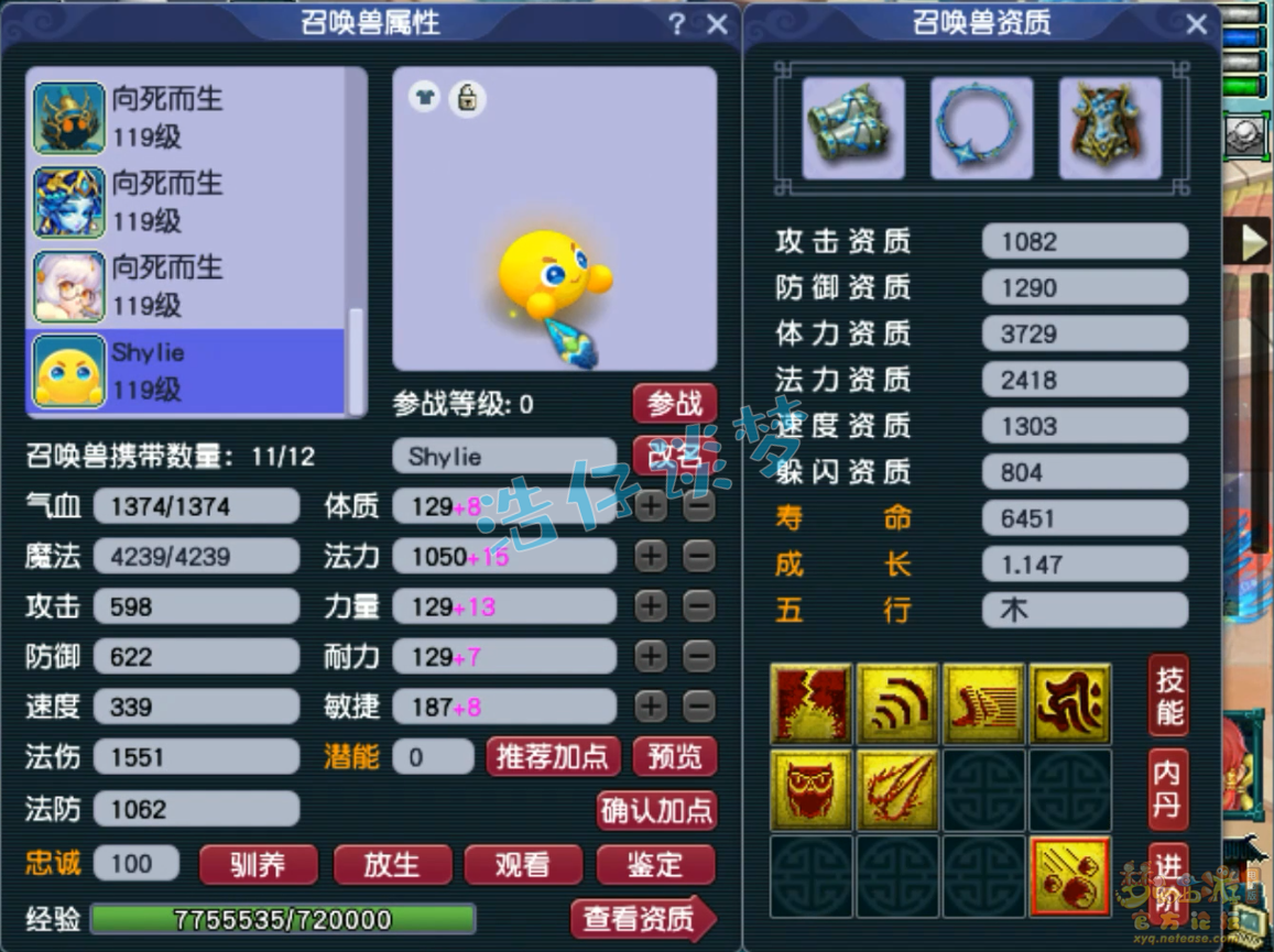 梦幻西游卡速方寸山109级装备展示图