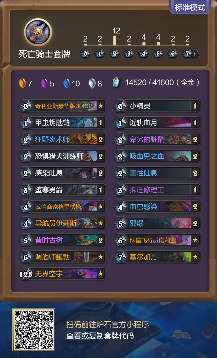 炉石传说安戈洛龟途蛆DK卡组代码分享