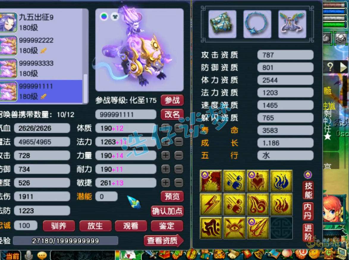 梦幻西游咒师普陀装备展示图175级