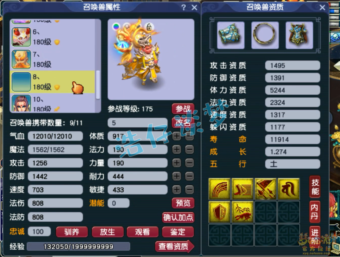 梦幻西游帮战175神木林装备展示图