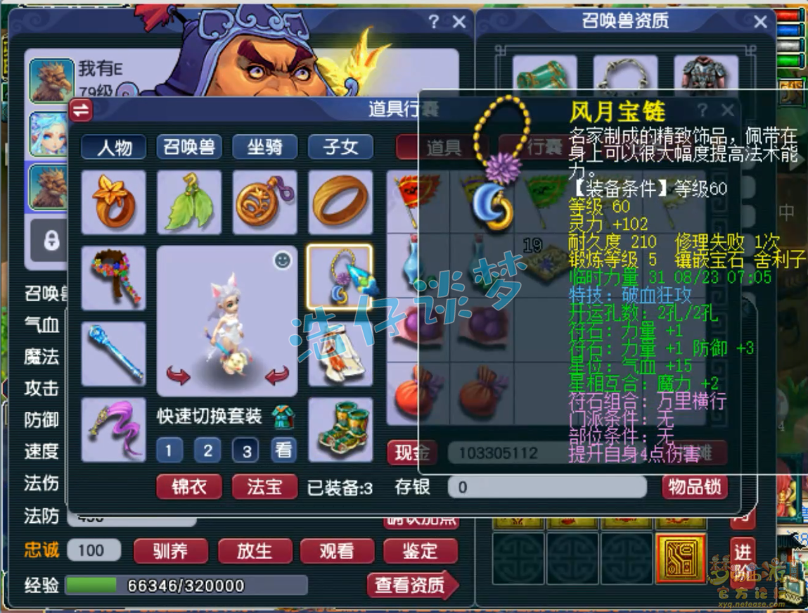 梦幻西游69花果山任务装备展示图