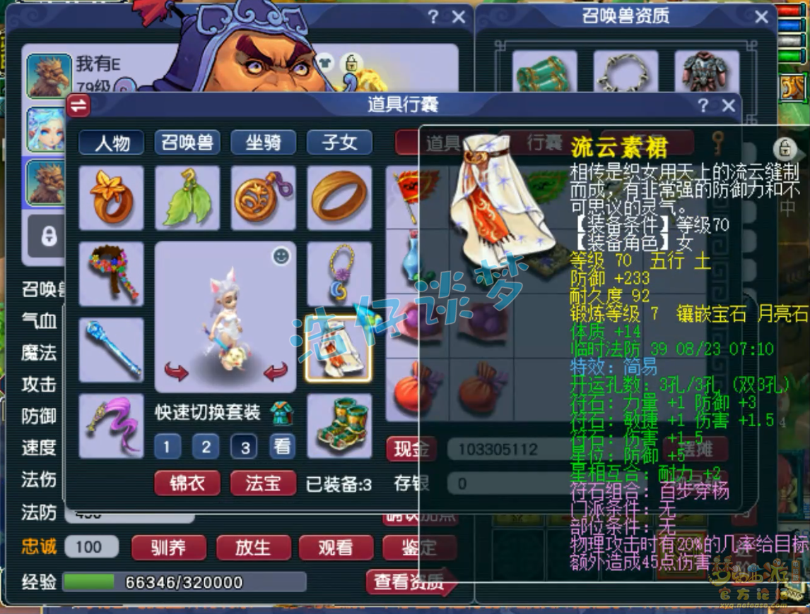 梦幻西游69花果山任务装备展示图