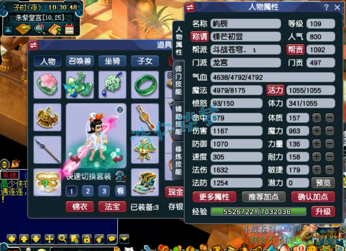 梦幻西游龙宫109百套装备展示图