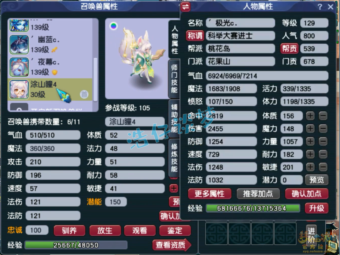 梦幻西游花果山装备展示图129级