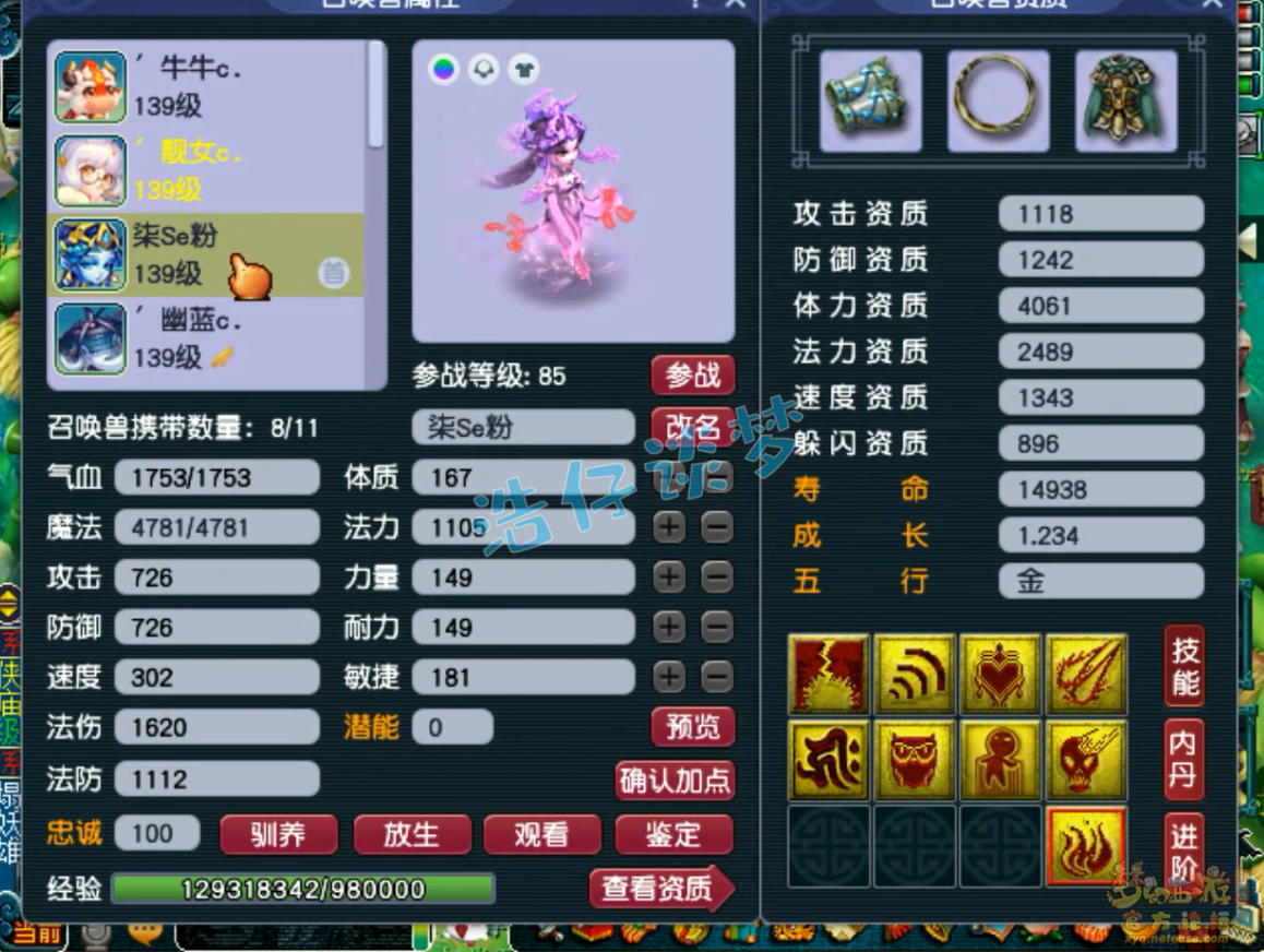 梦幻西游花果山装备展示图129级