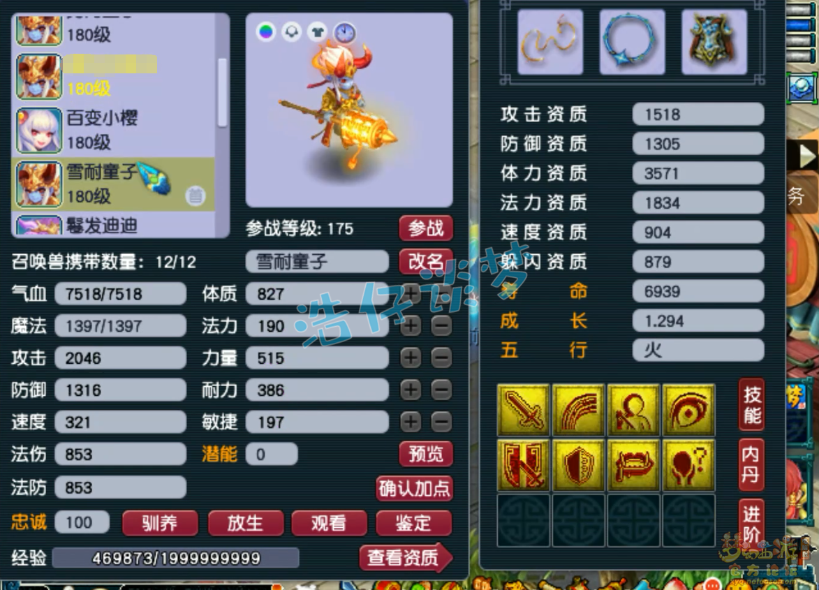 梦幻西游175级帮战卡速方寸装备展示图