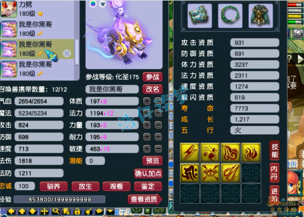 梦幻西游175级大唐装备展示图