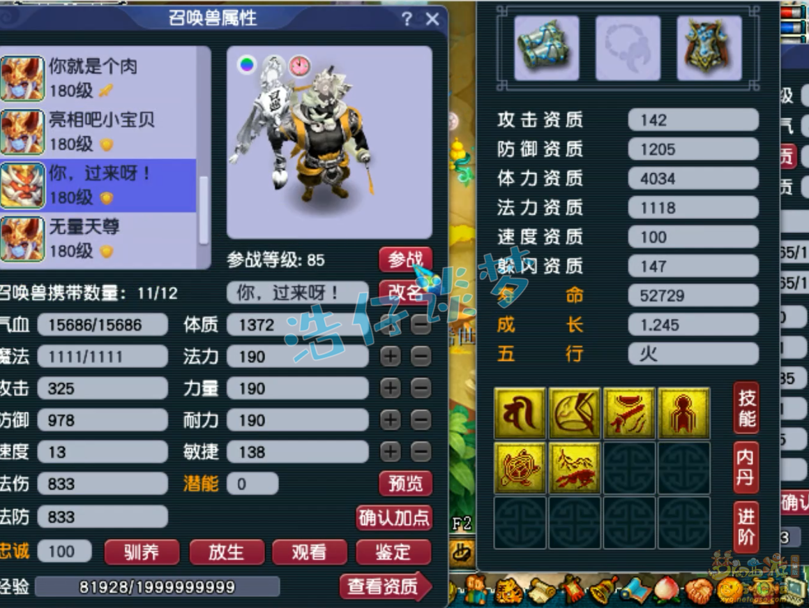 梦幻西游凌波城175三攻装备展示图