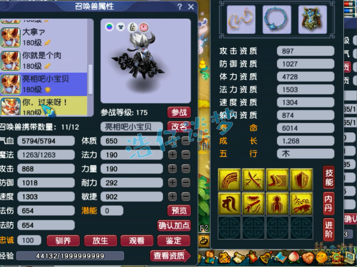 梦幻西游凌波城175三攻装备展示图