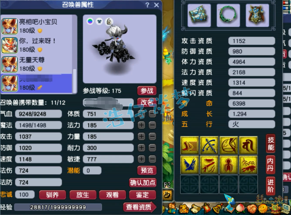 梦幻西游凌波城175三攻装备展示图