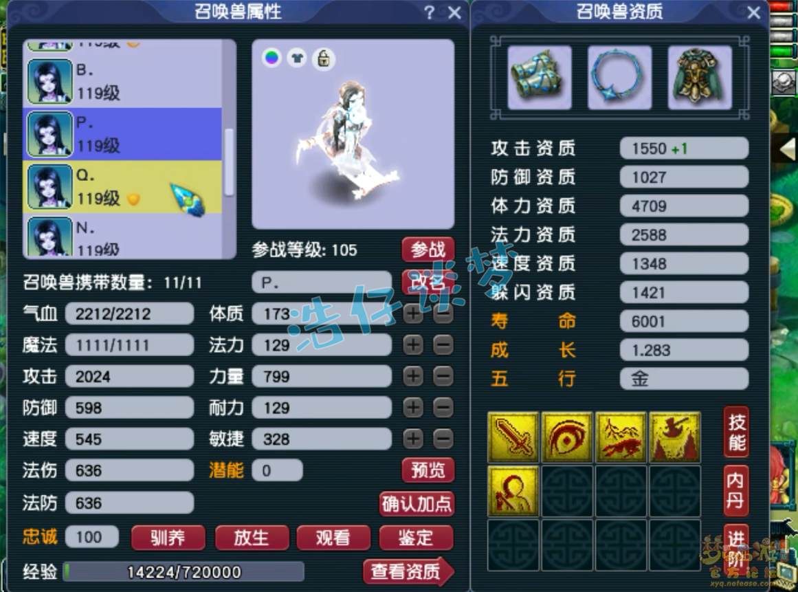 梦幻西游109级天地化生寺装备展示图