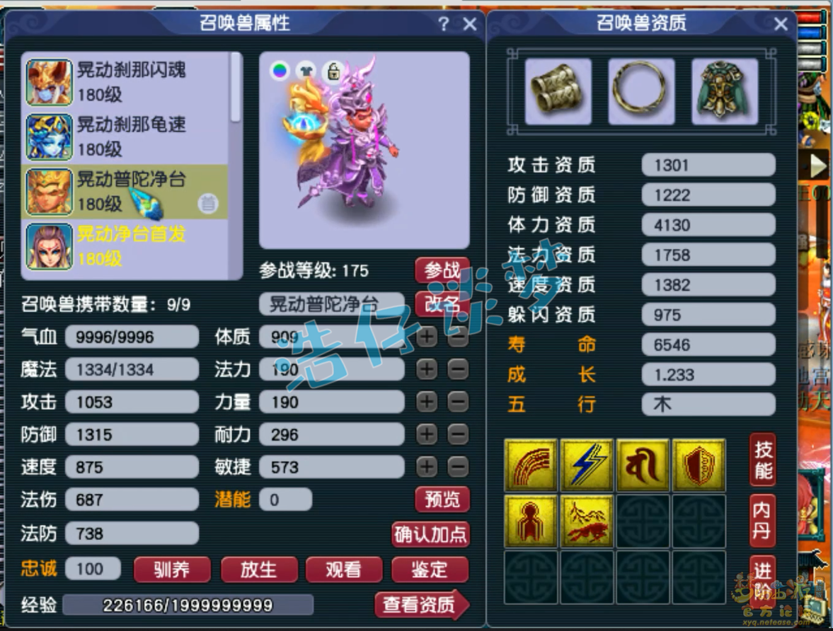 梦幻西游175级普陀山装备展示图