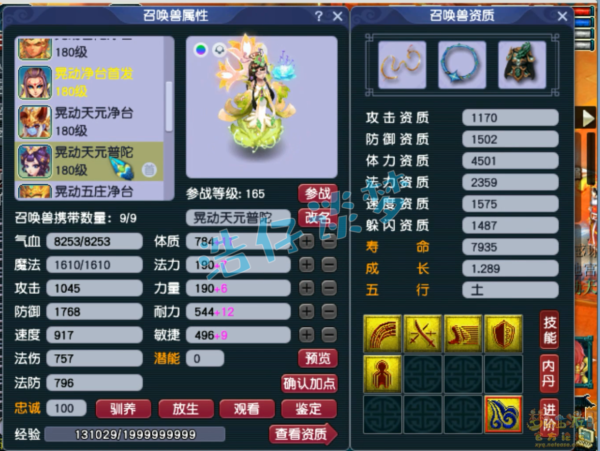 梦幻西游175级普陀山装备展示图