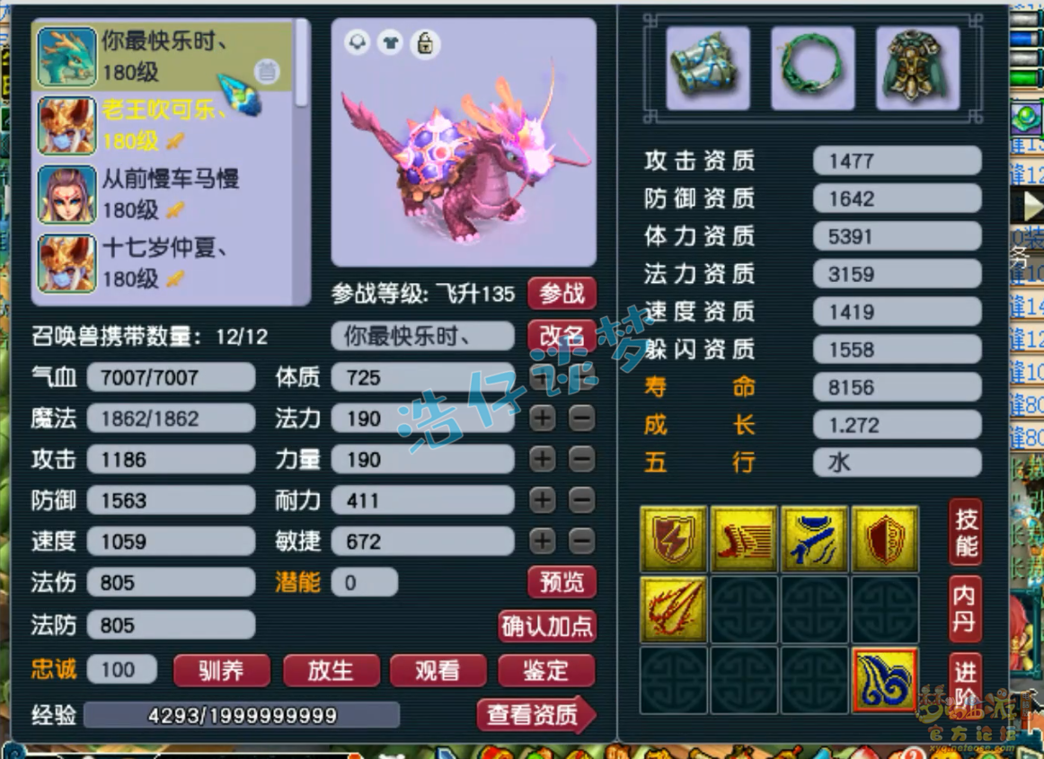 梦幻西游175级卡速方寸山装备展示图