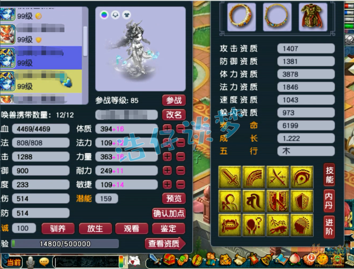 梦幻西游化生寺89级装备展示图