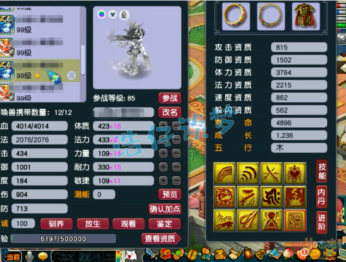 梦幻西游化生寺89级装备展示图