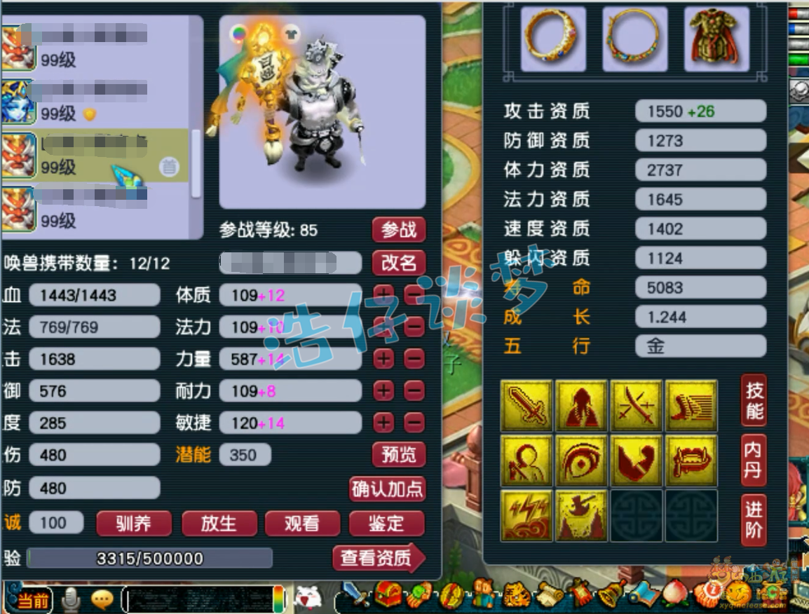 梦幻西游化生寺89级装备展示图