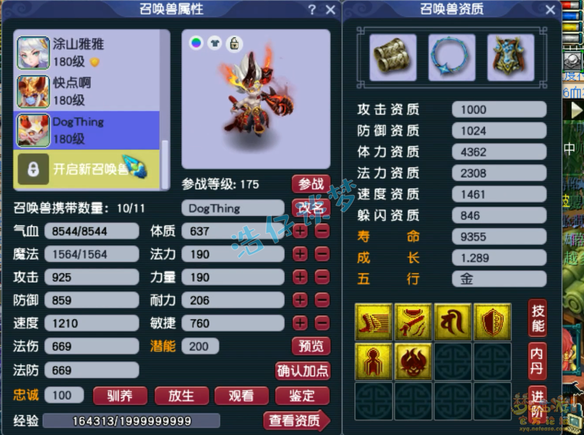 梦幻西游175女儿村装备展示图