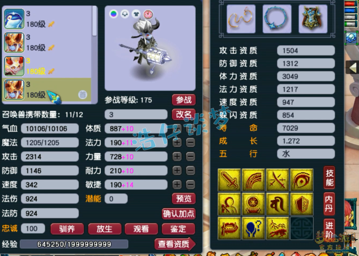 梦幻西游175服战五庄观装备展示图