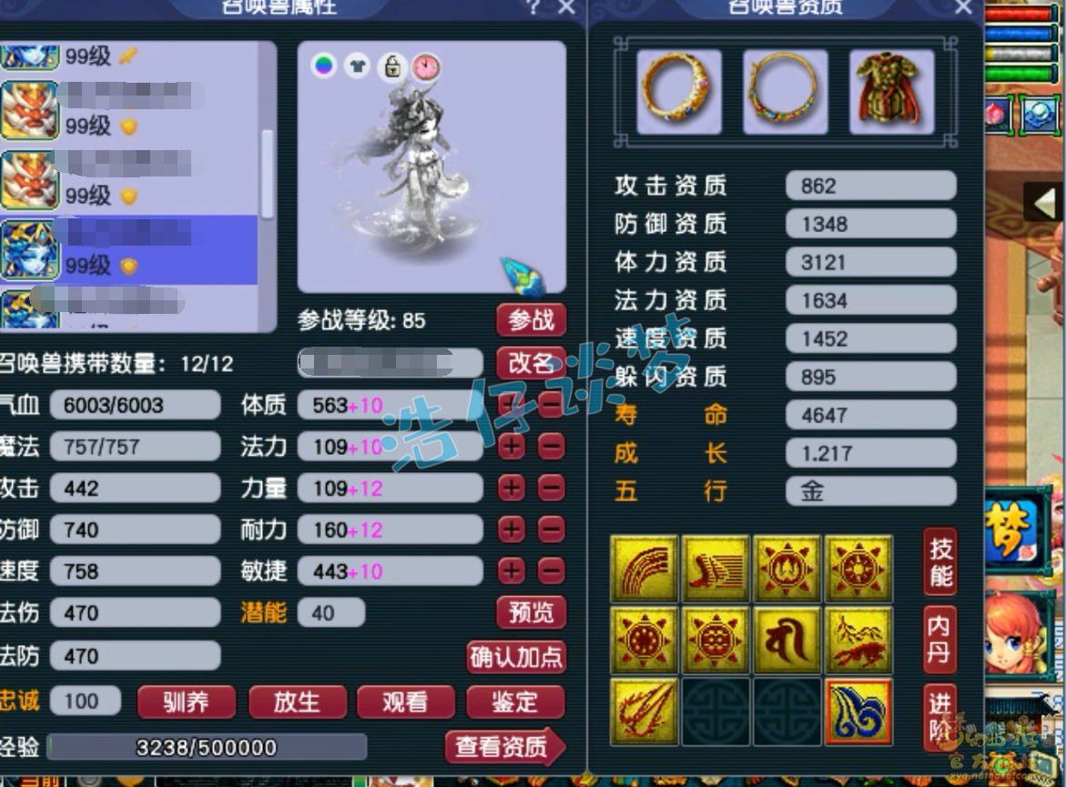 梦幻西游89级大唐装备展示图